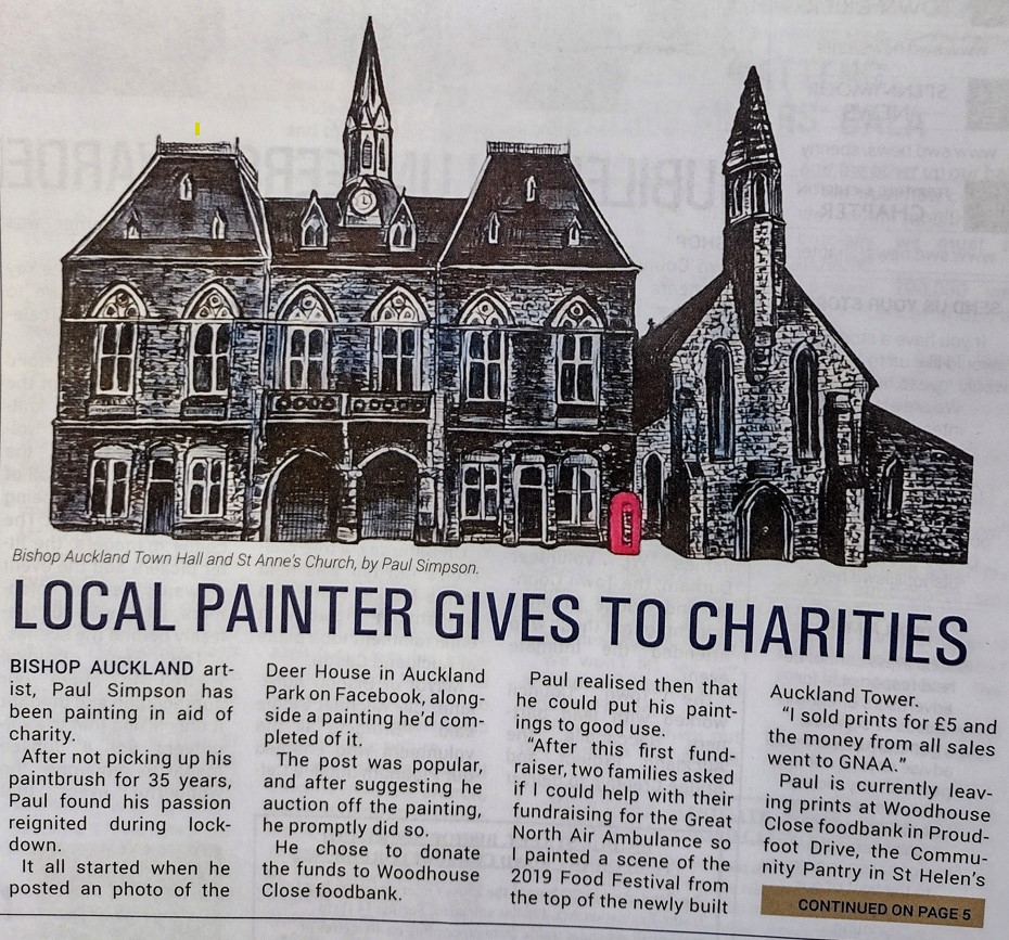 Local Painter Gives to Charities