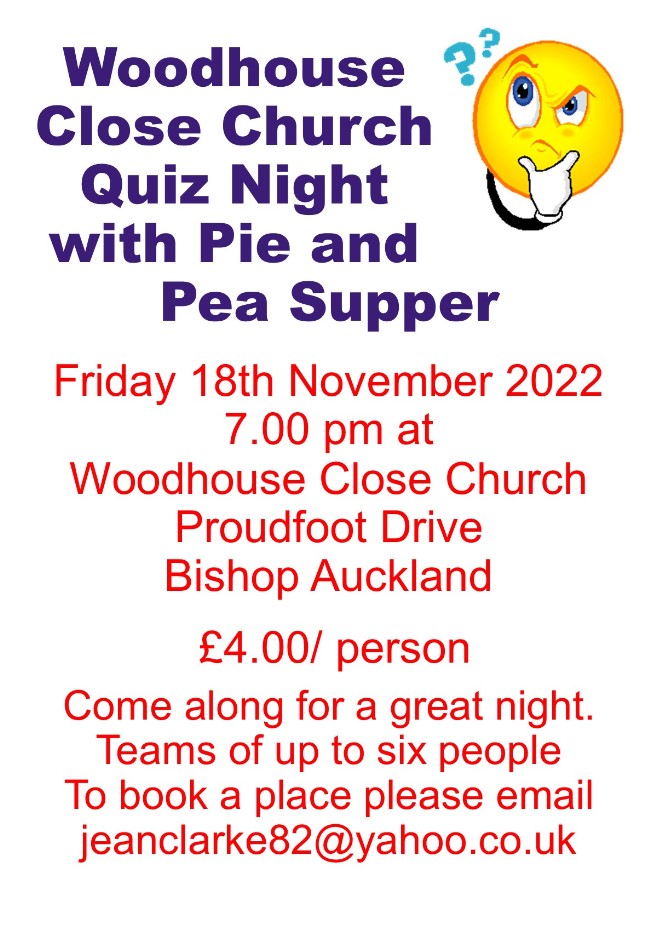 Quiz Night with Pie and Pea supper