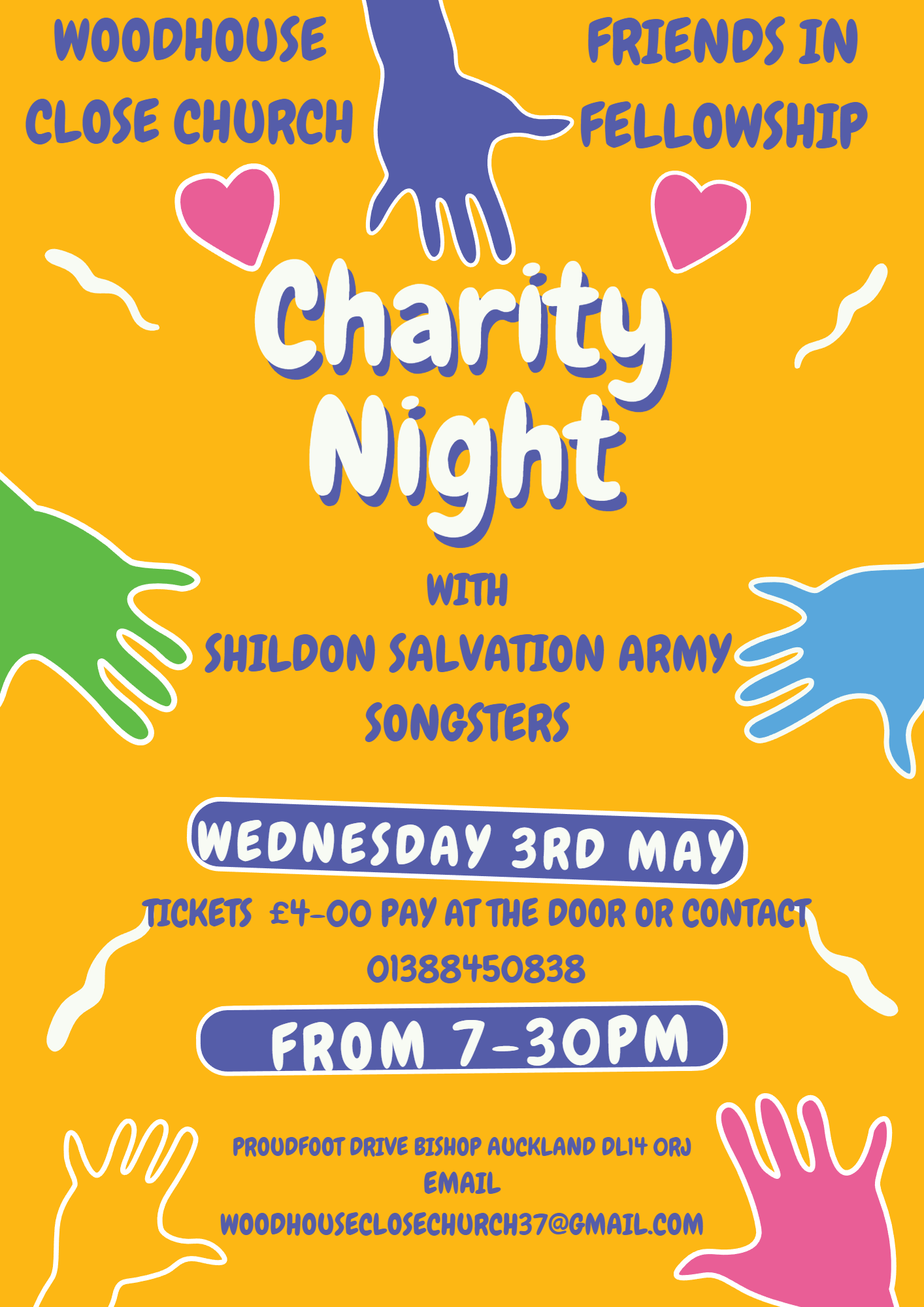 Charity Night with Salvation Army 03/05/2023