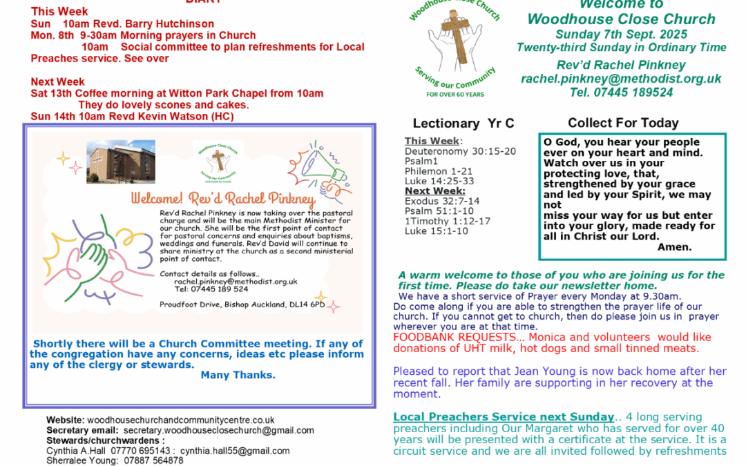 News Sheet 07/09/2025