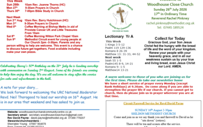 News Sheet 26/07/2026