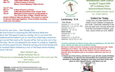 News Sheet 09/08/2026
